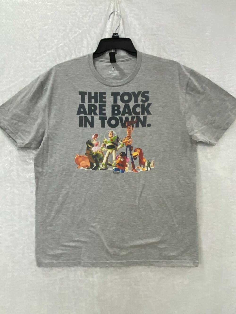 Disney Pixar TOY STORY The Toys are Back in Town T-Shirt Men's  XL Gray Crew New
